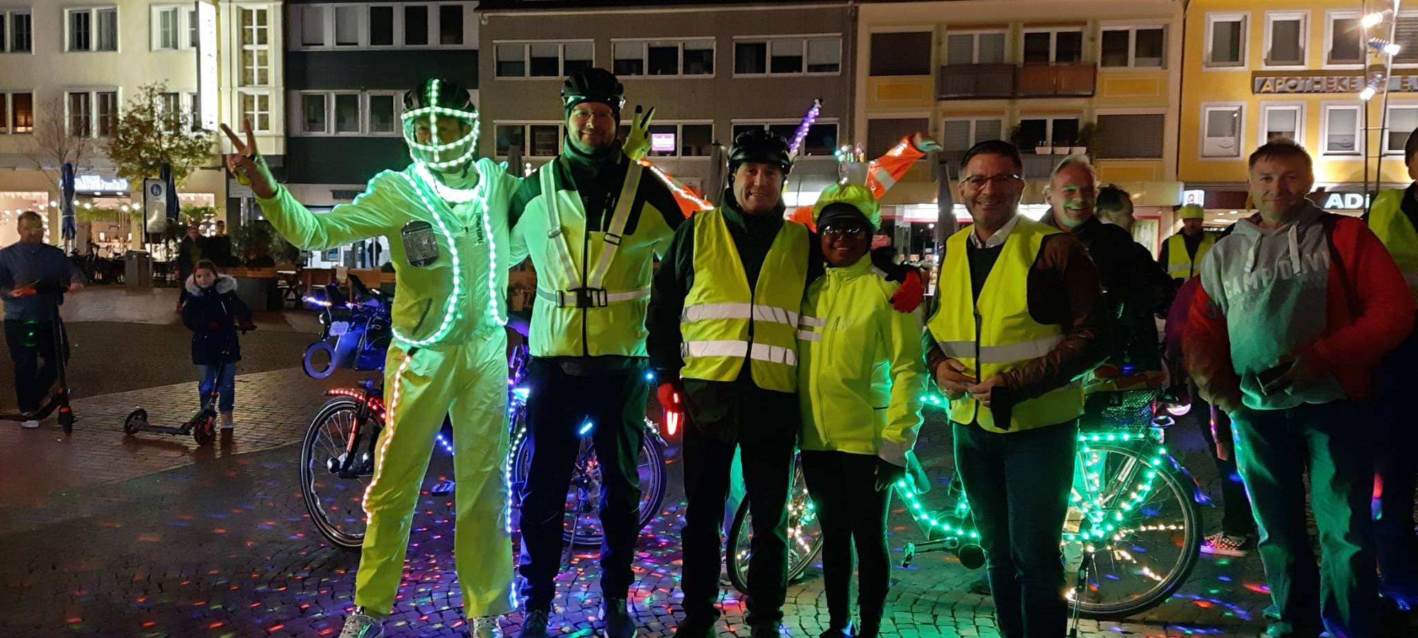 Lichtradler aus Herbern fährt durch Hamm