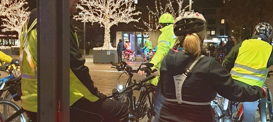 Lichtradler aus Herbern fährt durch Hamm