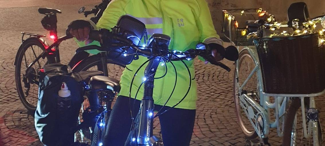 Lichtradler aus Herbern fährt durch Hamm