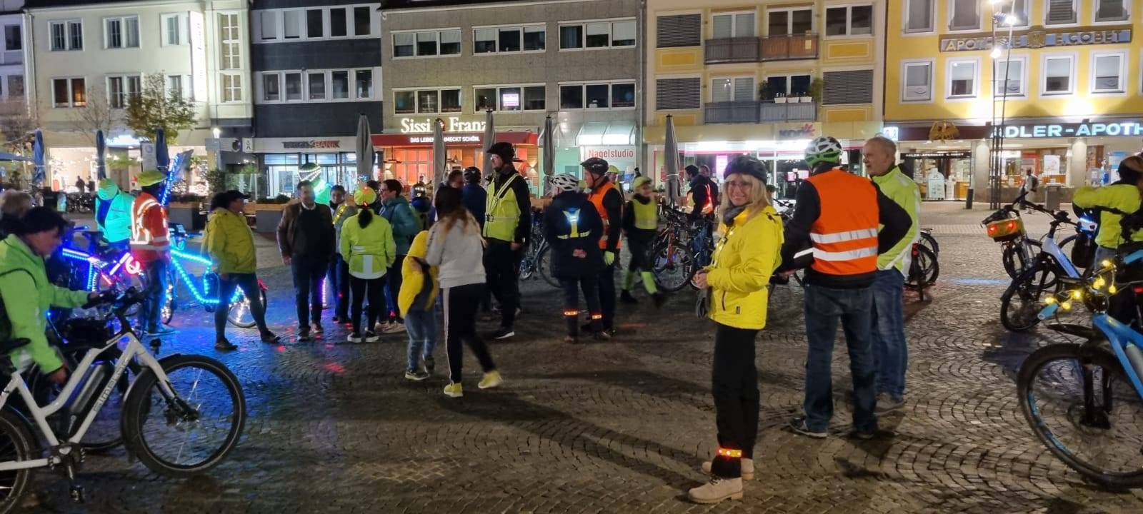 Lichtradler aus Herbern fährt durch Hamm