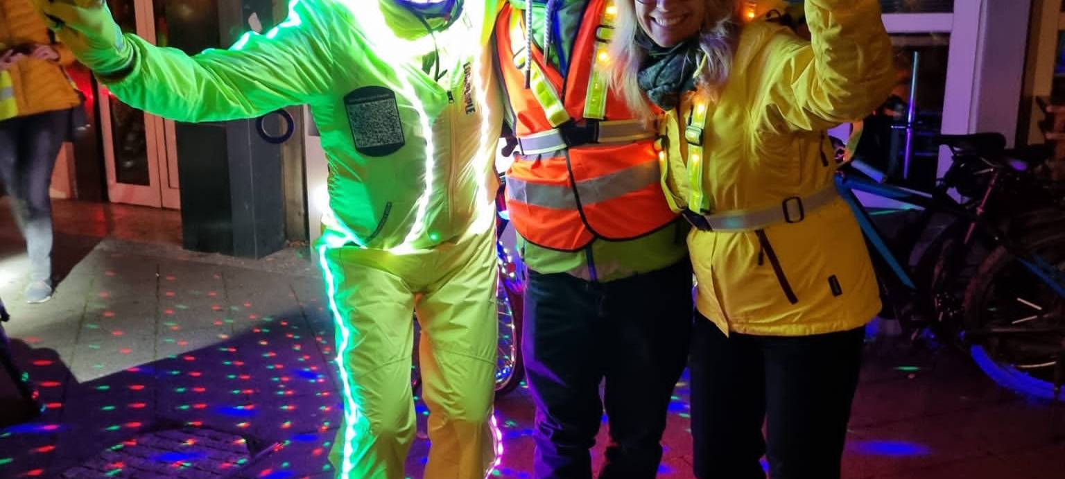 Lichtradler aus Herbern fährt durch Hamm