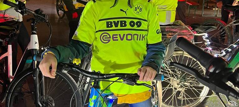 Lichtradler aus Herbern fährt durch Hamm