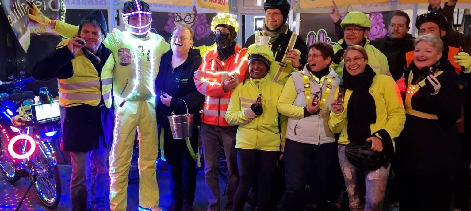 Lichtradler aus Herbern fährt durch Hamm