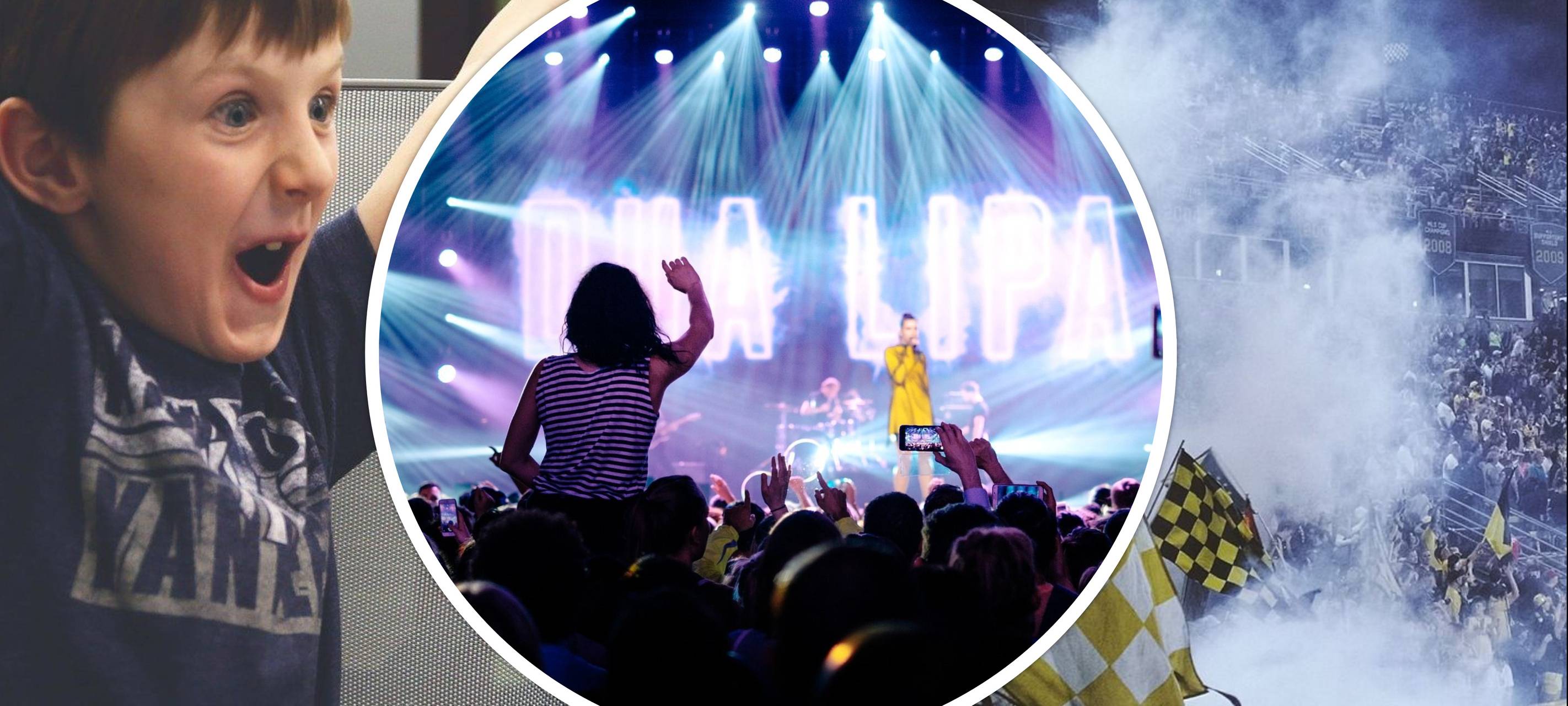 Collage verschiedener Fans.