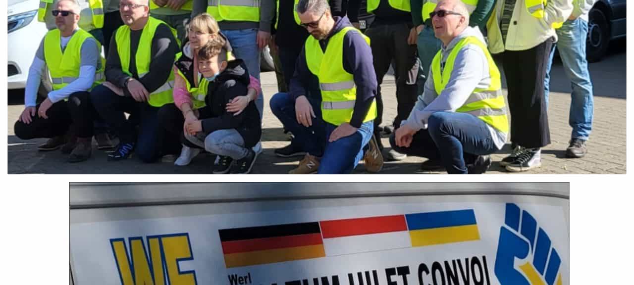 Konvoi aus Hamm-Rhynern rettet Menschen