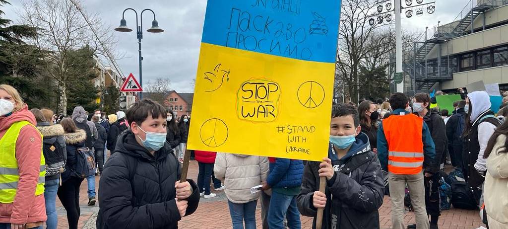 Sternmarsch für die Ukraine in Hamm Bockum-Hövel