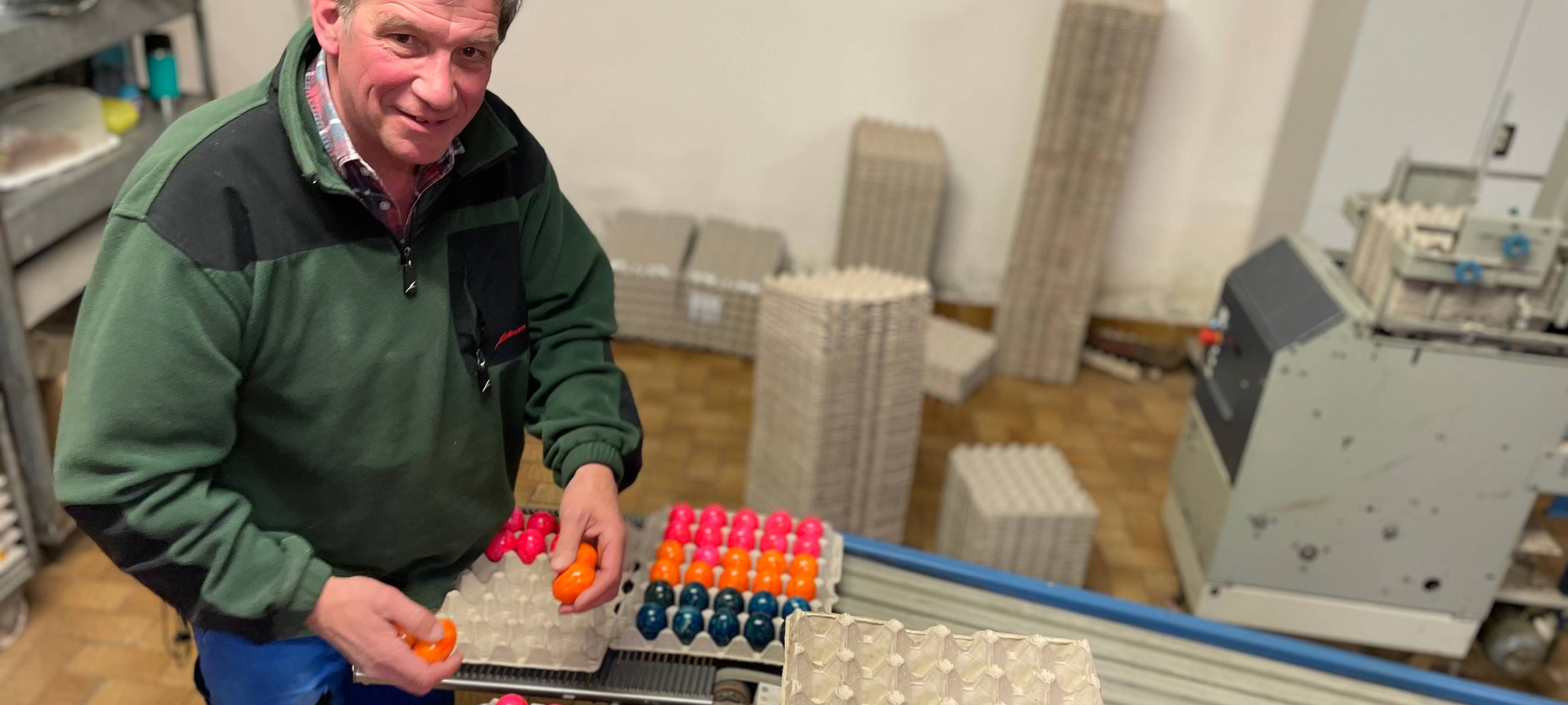 Ostereier färben extrem - so machen es Landwirte in Hamm