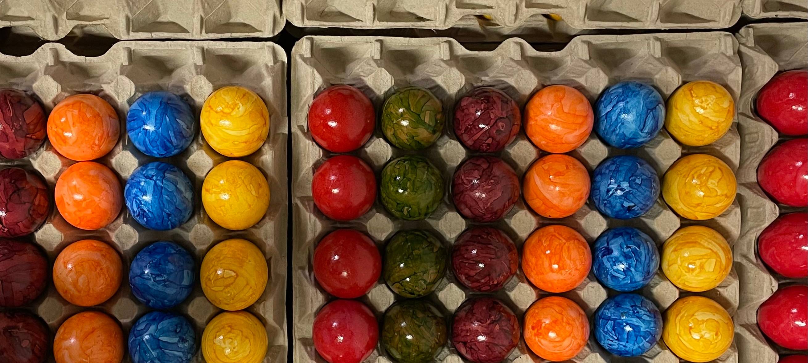 Ostereier färben extrem - so machen es Landwirte in Hamm