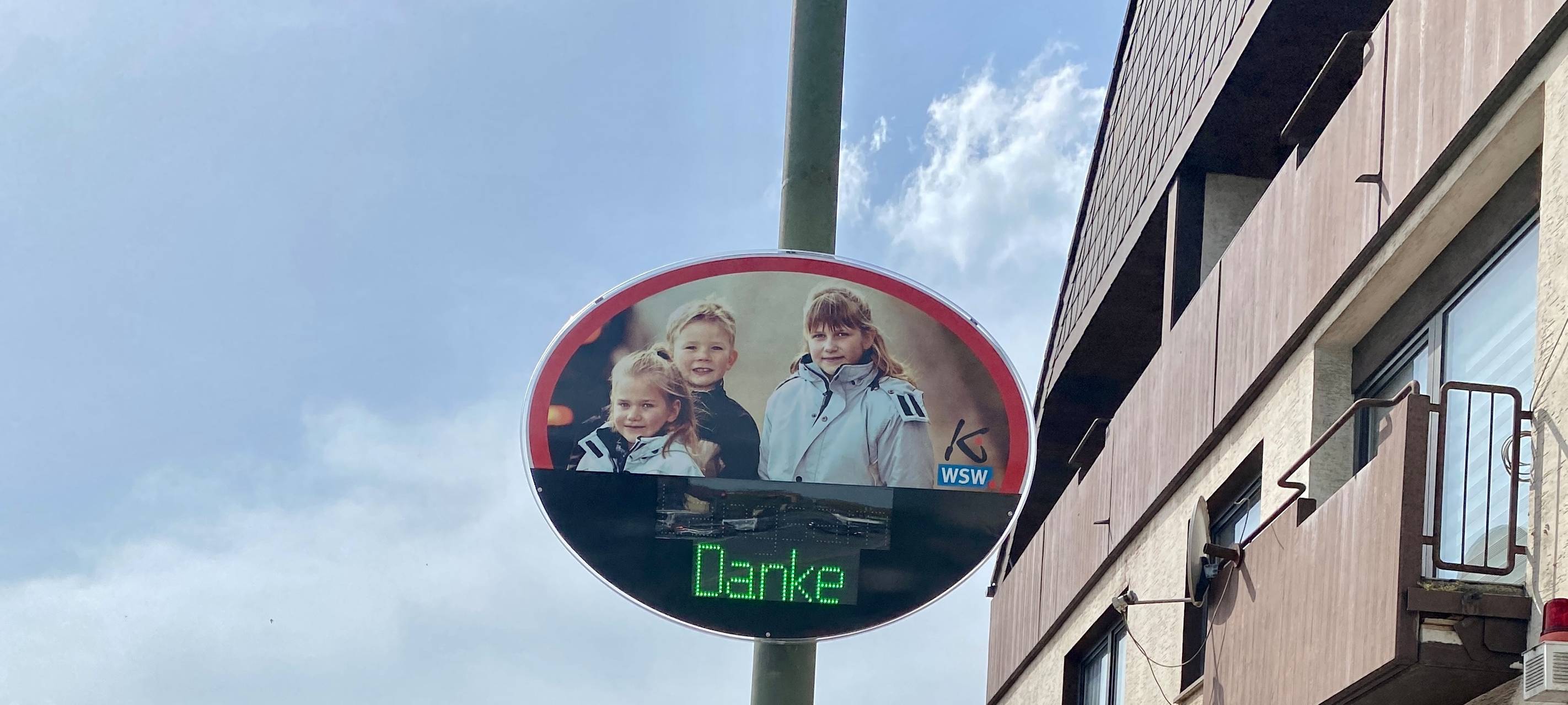 Digitale Warnschilder in Hamm