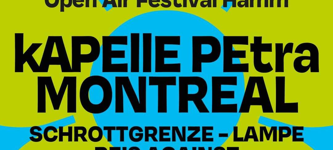 Ein Plakat des Kapelle Sommas 2022 mit allen Künstler, die dort auftreten werden.