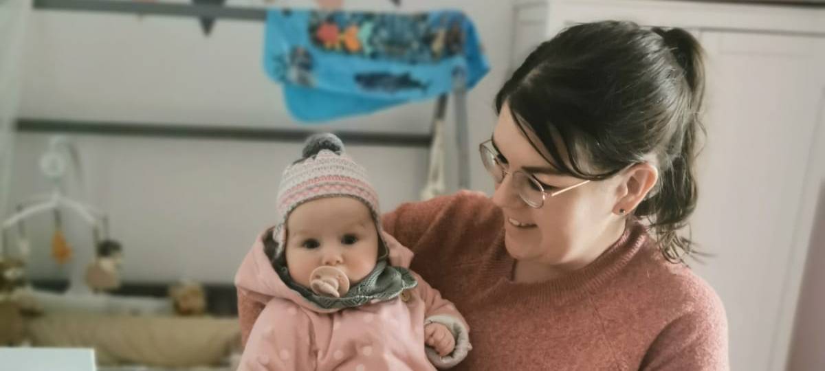 Glückliche Mama: Auch wenn Mama sein manchmal anstrengend ist, würde Katharina es keinen Tag mehr missen wollen.