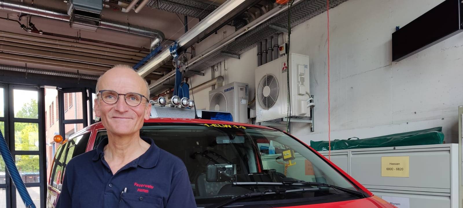 Wolfgang Rumpf lächelt. Endlich wurde sein Team mal wieder angefordert.