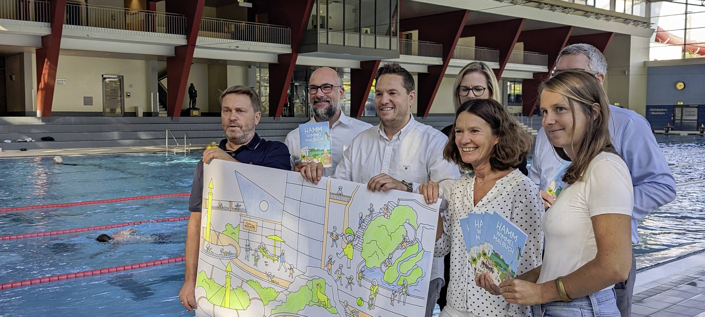 Hamm hat ein neues Wimmel-Ausmal-Buch