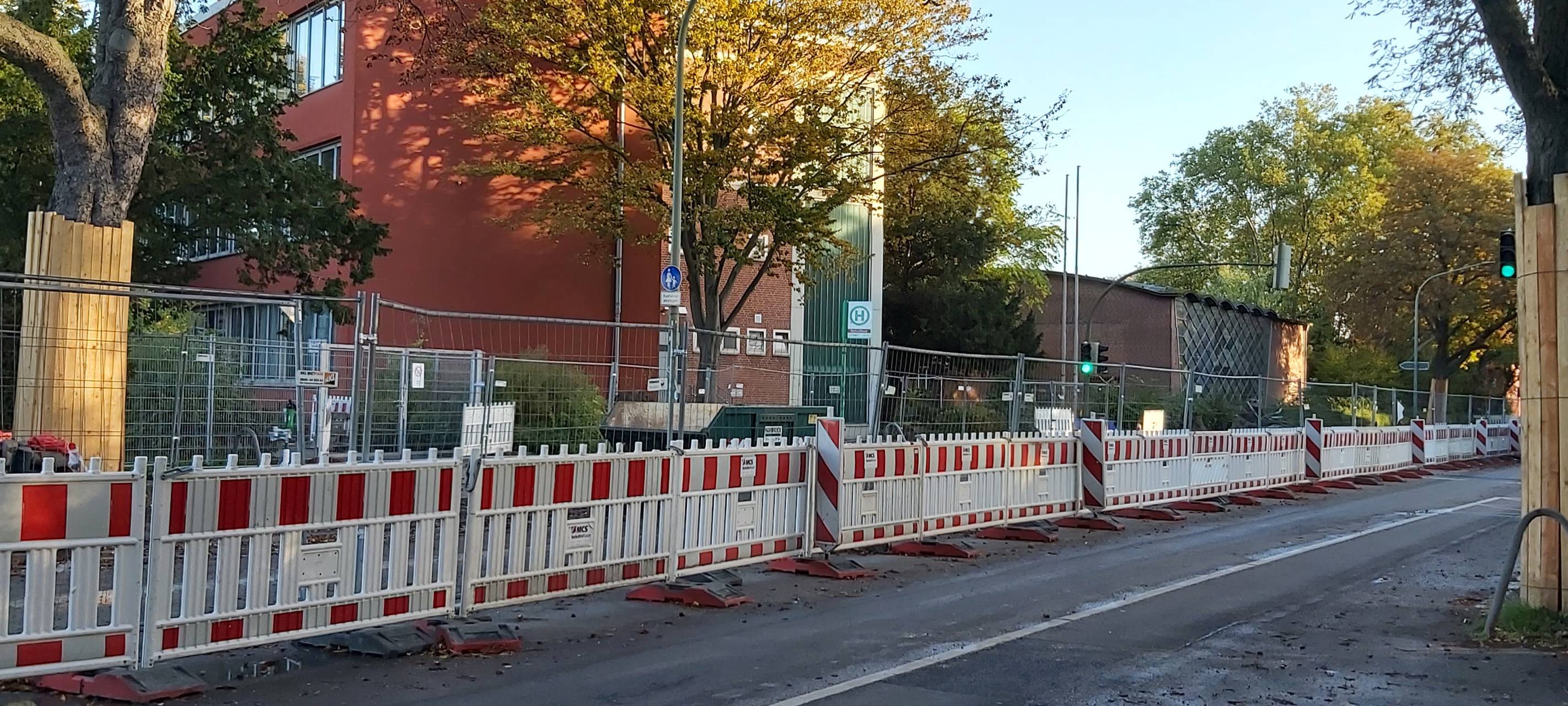 Baustelle am Hammonense Gymnasium