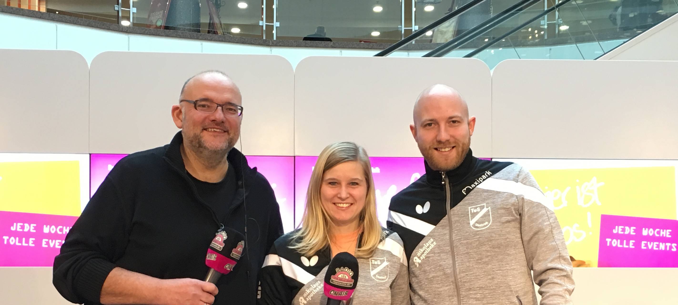 Die Lippewelle-Bühne steht jeden Samstag im Allee-Center.