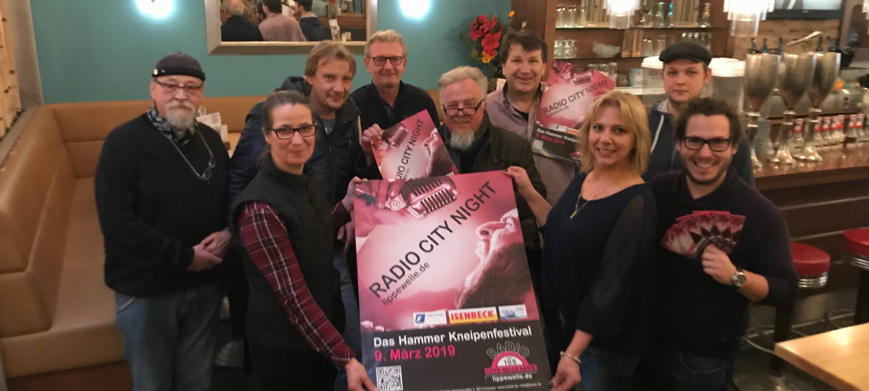 Die Organisatoren der Radio City Night.