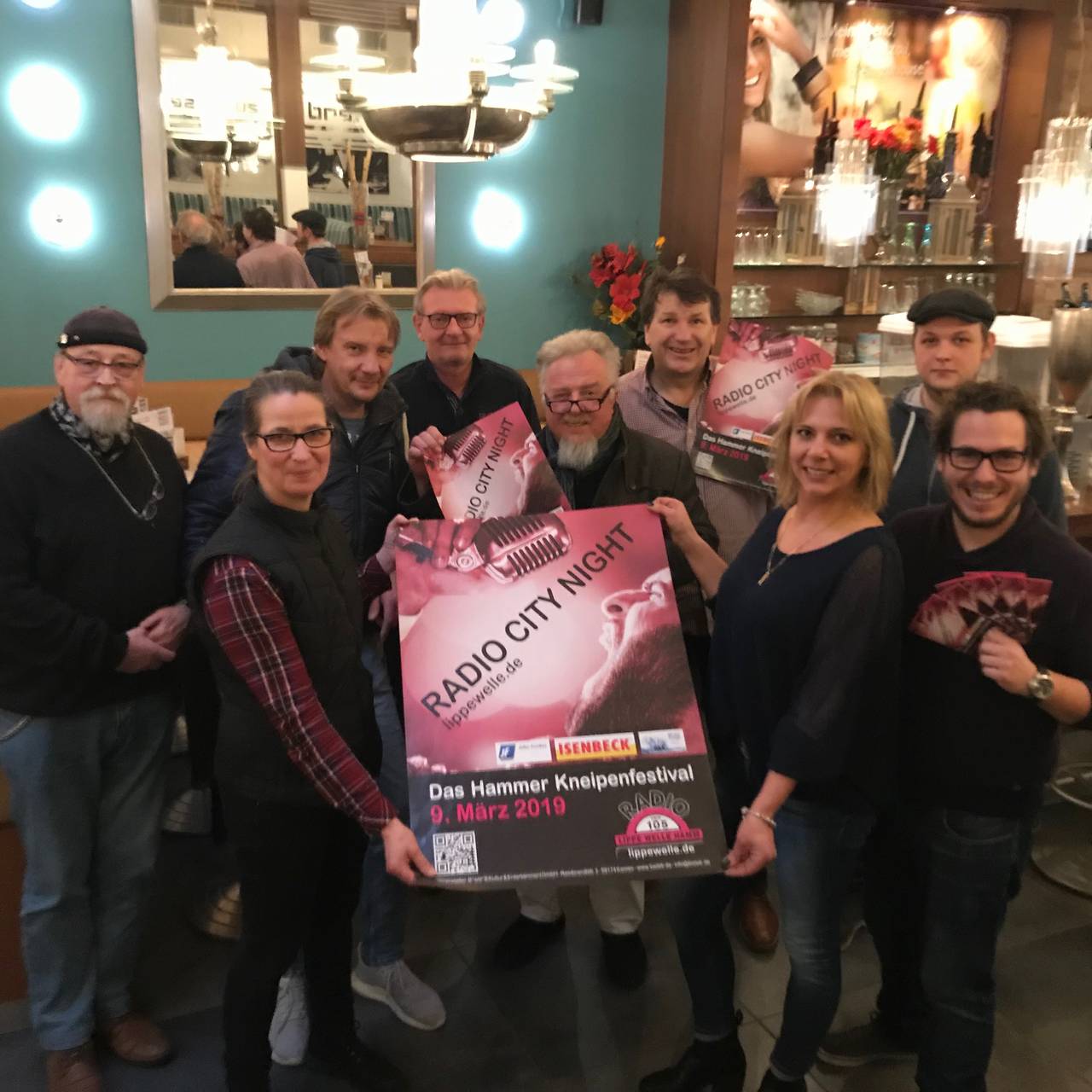Die Organisatoren der Radio City Night.