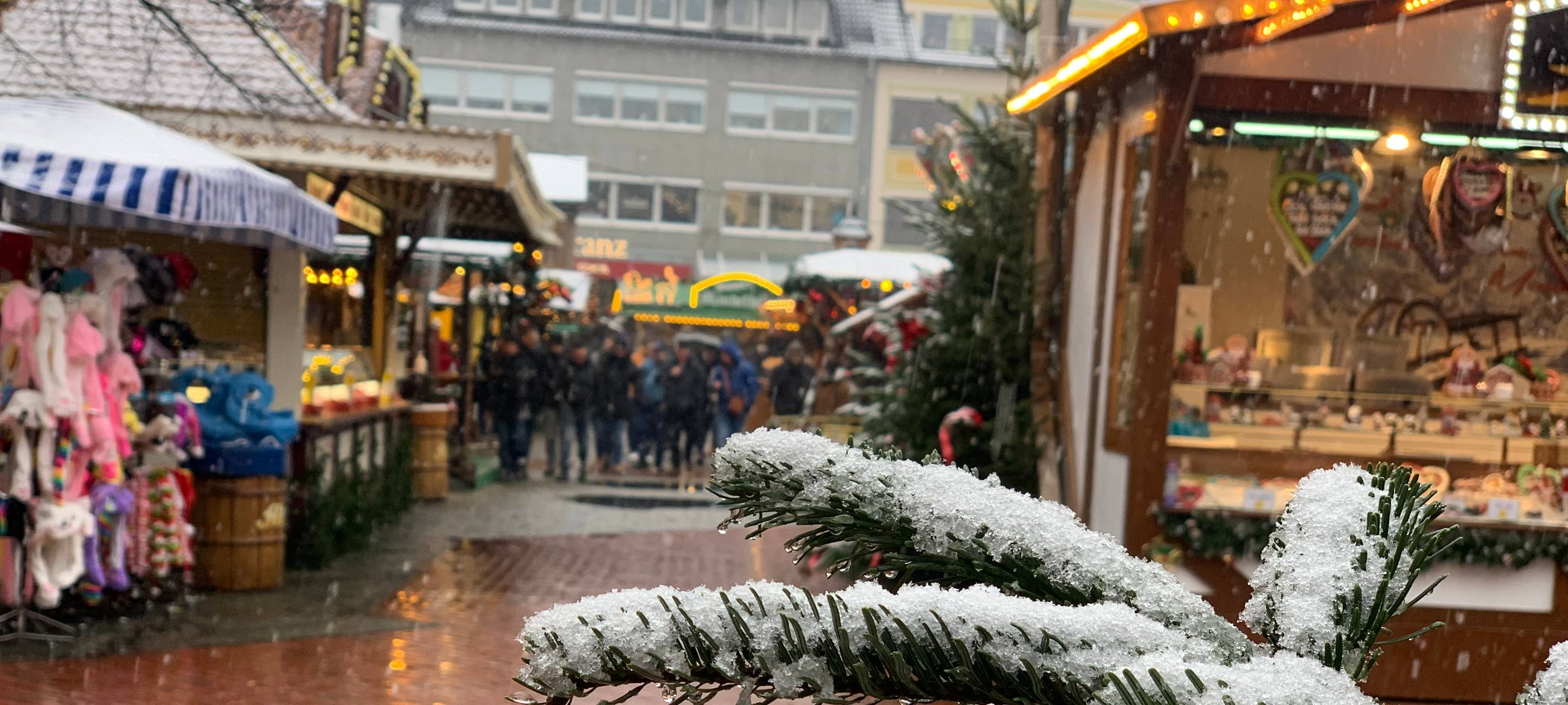 Der Weihnachtsmarkt in der Innestadt Hamm.