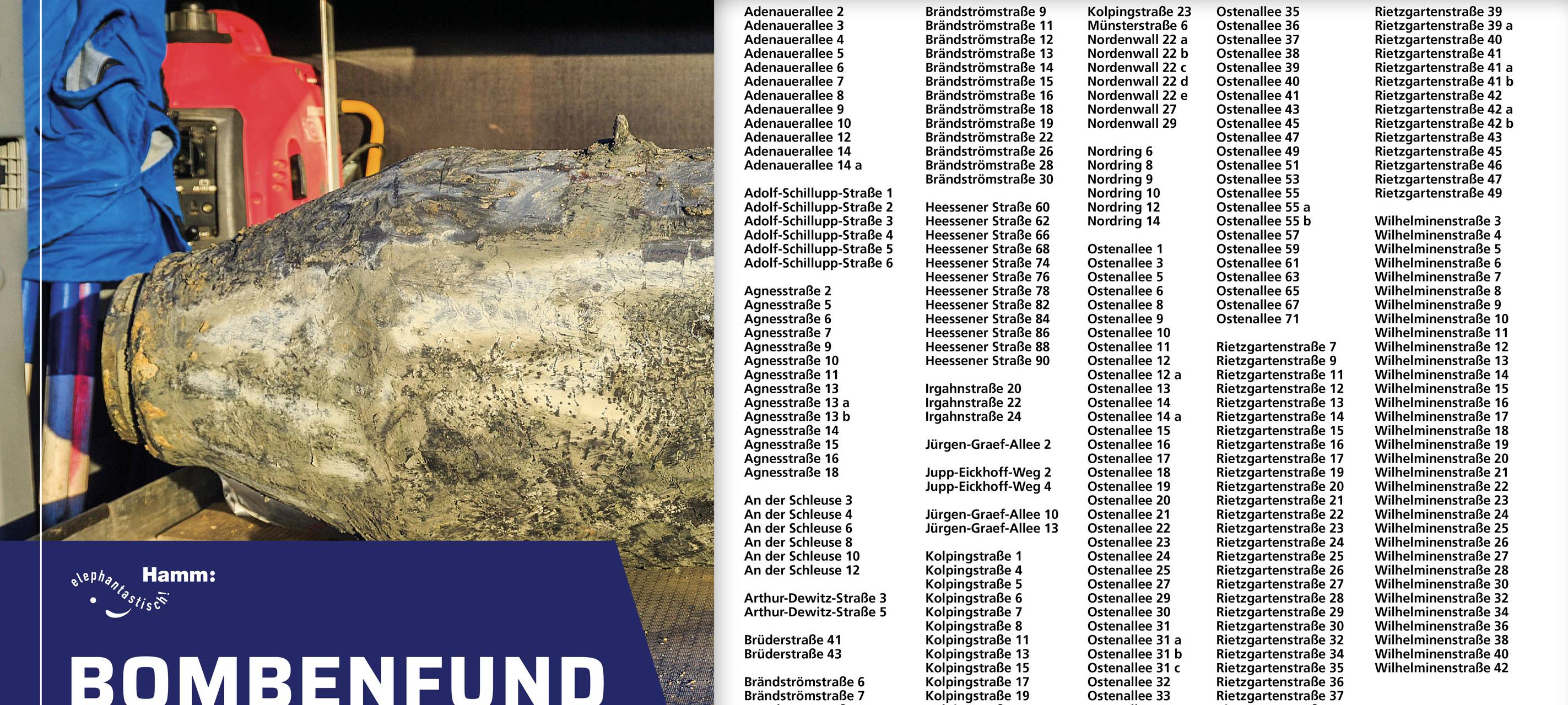 Bombe in Hamm muss gesprengt werden!