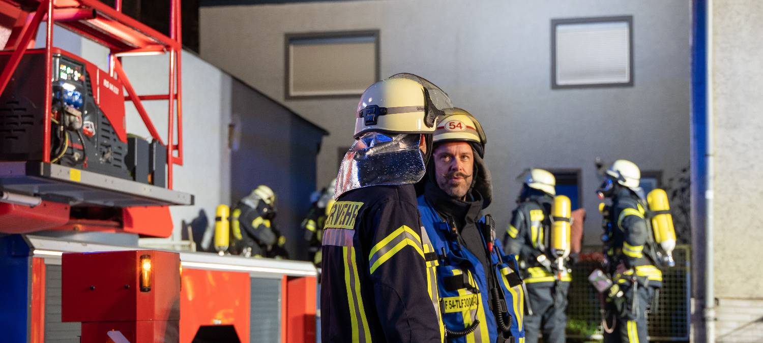 Dachstuhl brennt in Hamm