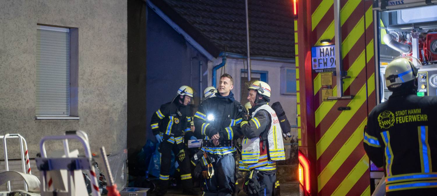 Dachstuhl brennt in Hamm