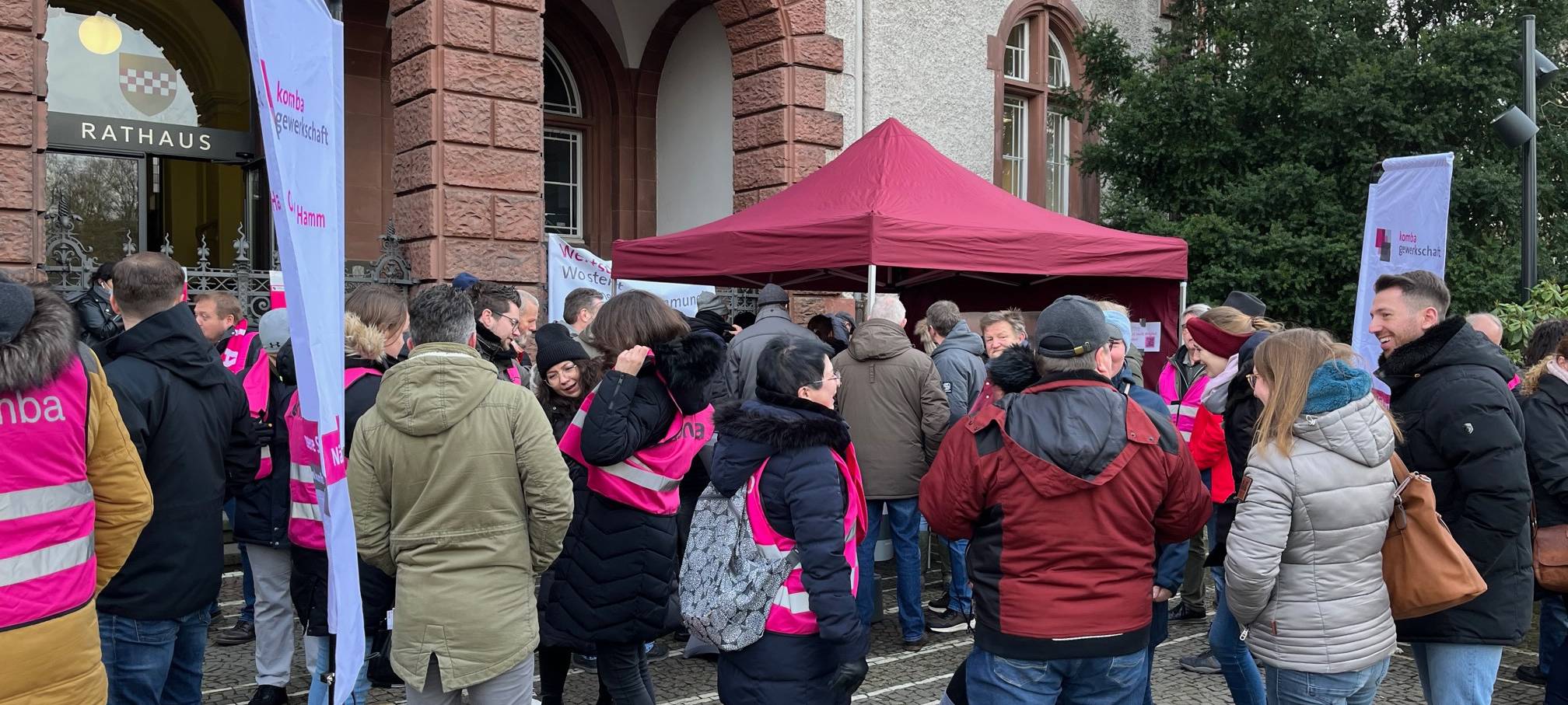KOMBA ruft zum Warnstreik in Hamm auf