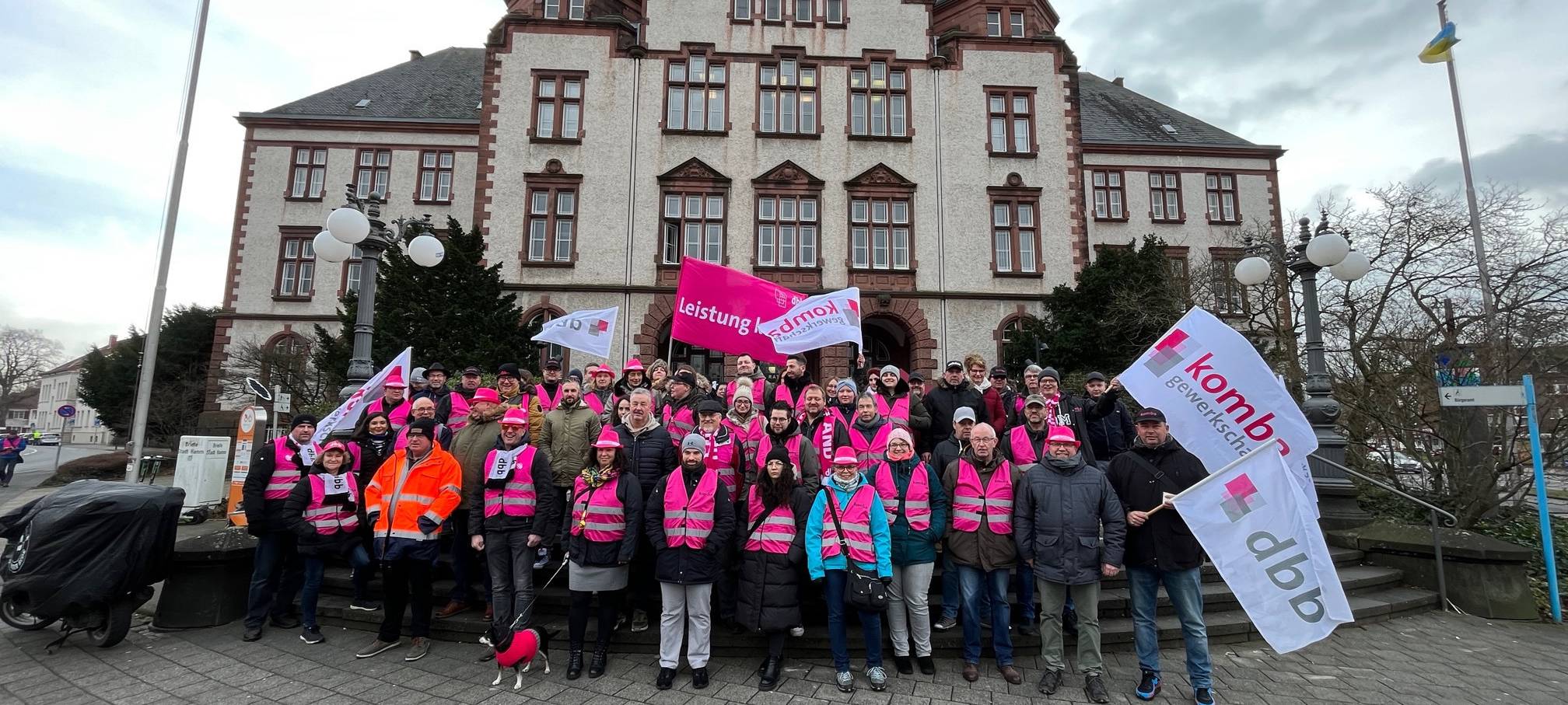 KOMBA ruft zum Warnstreik in Hamm auf