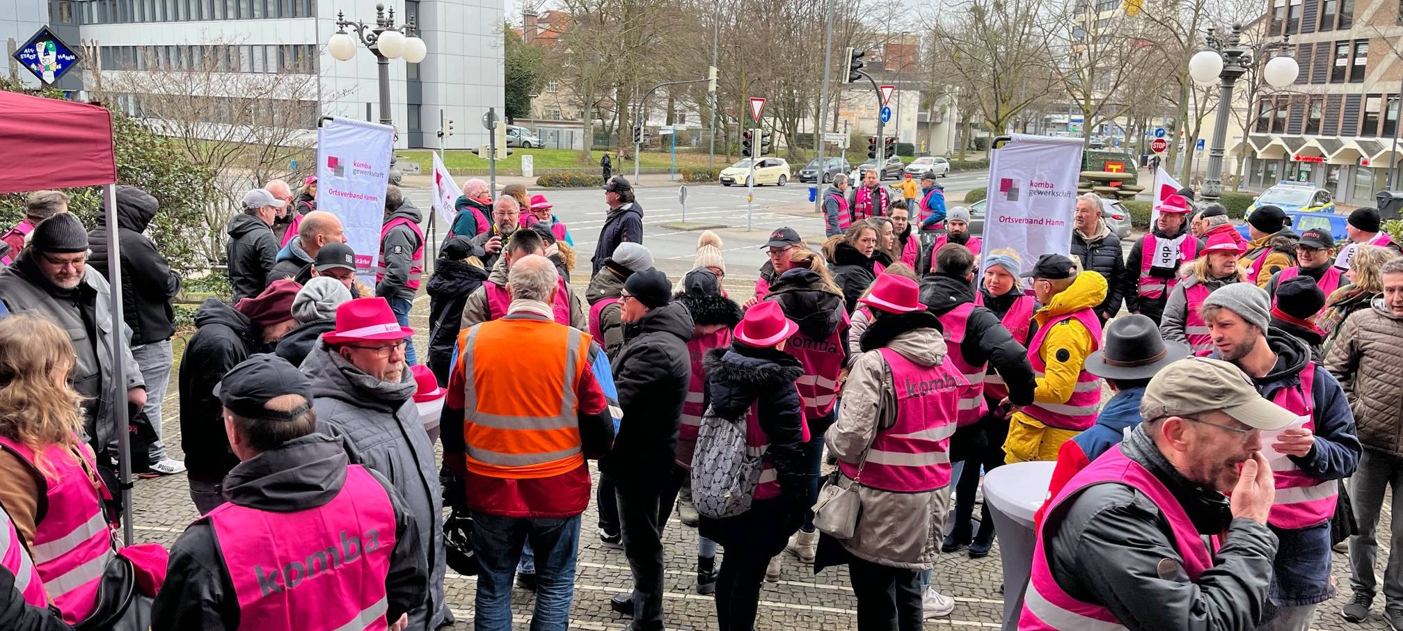 KOMBA ruft zum Warnstreik in Hamm auf