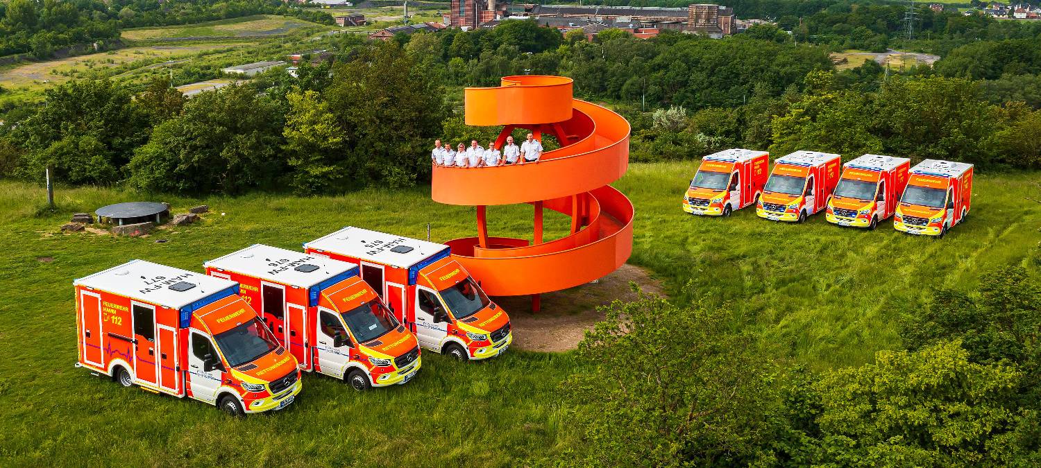 Sieben neue Fahrzeuge für Rettungsdienst in Hamm