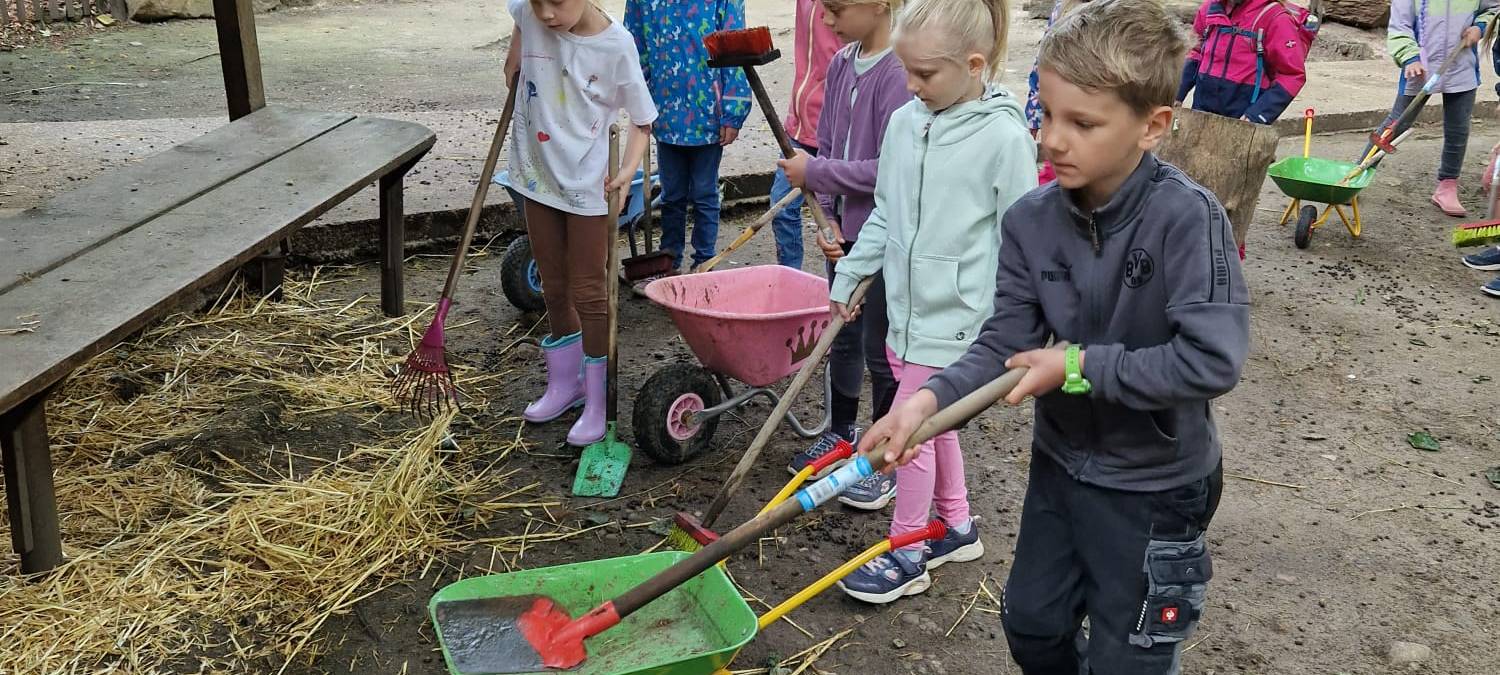 Mini-Tierpfleger im Tierpark Hamm