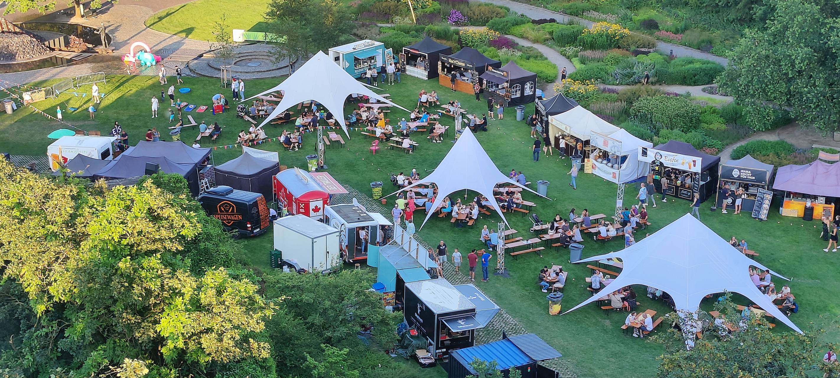 Menschen in Hamm verbringen Hitzewochenende draußen