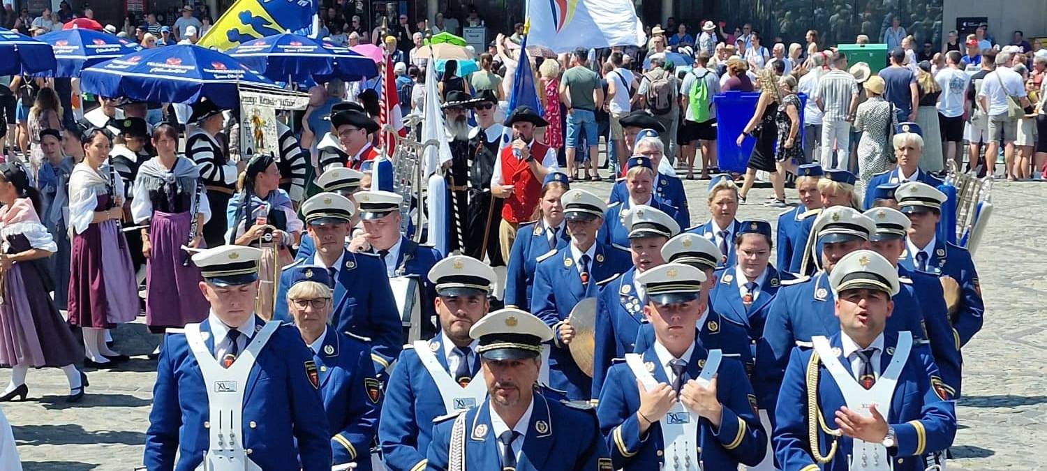 Der Spielmannszug Herringen war als einziger Teilnehmer aus Deutschland beim Basel Military Tattoo dabei.