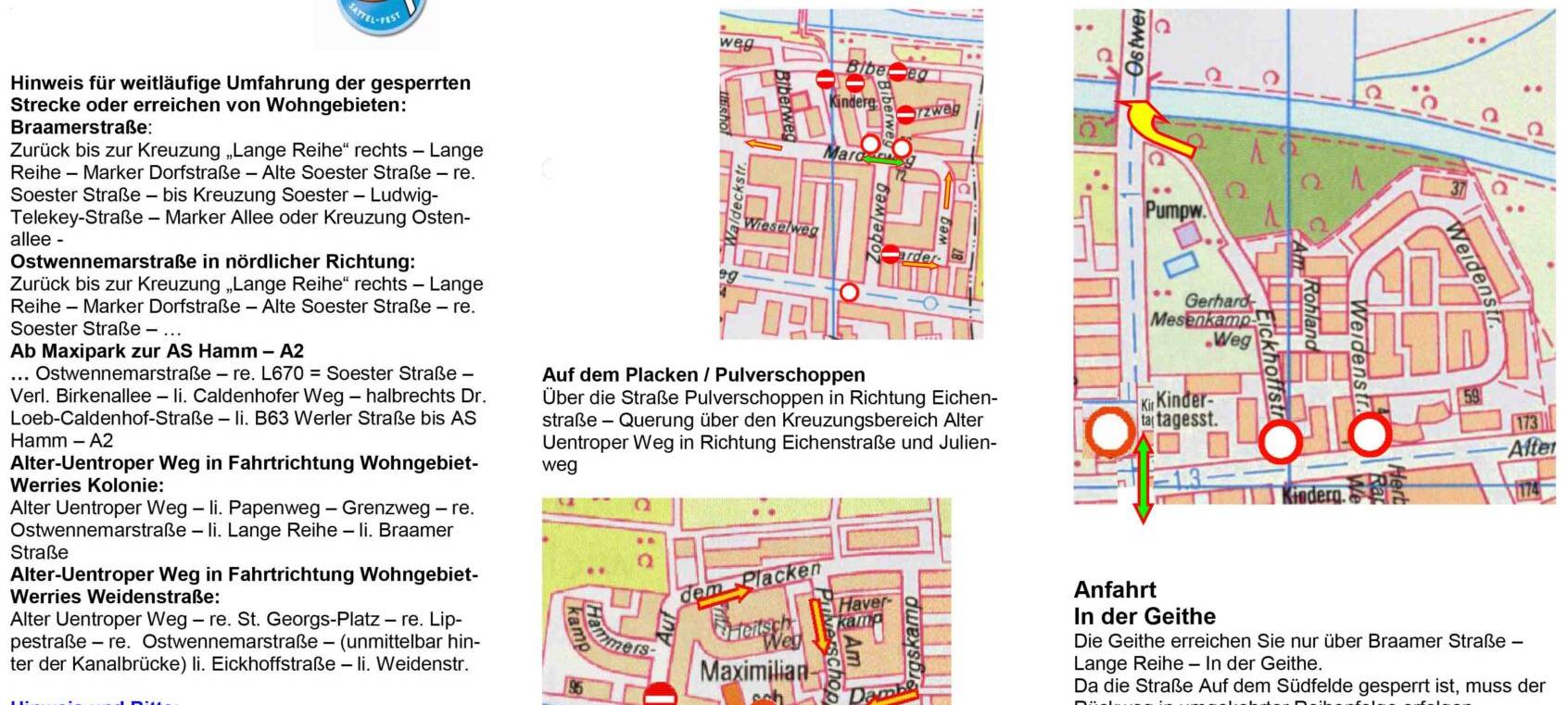 Sattel-Fest und Piratenfest in Hamm - Programm & Sperrungen