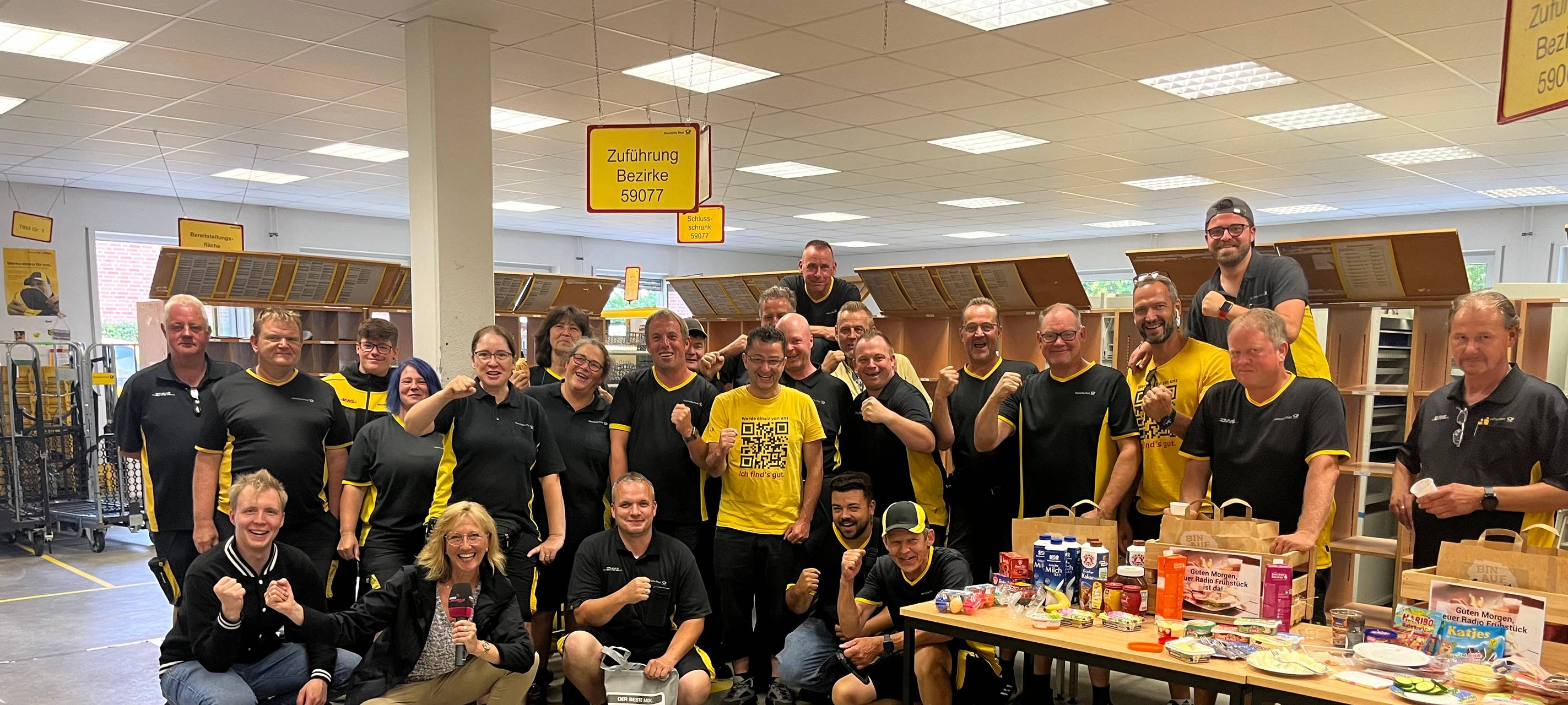 Erstes Brötchenbringer-Frühstück geht zur Post in Hamm-Herringen