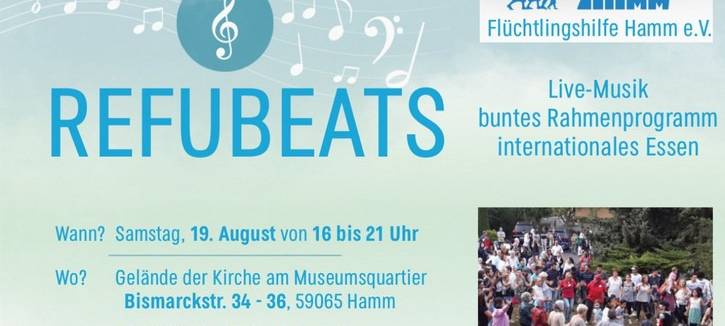 19. August 2023: "Refubeats"-Sommerfest der Flüchtlingshilfe Hamm