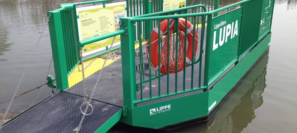 Lippe-Fähre Lupia muss in Hamm an Land bleiben