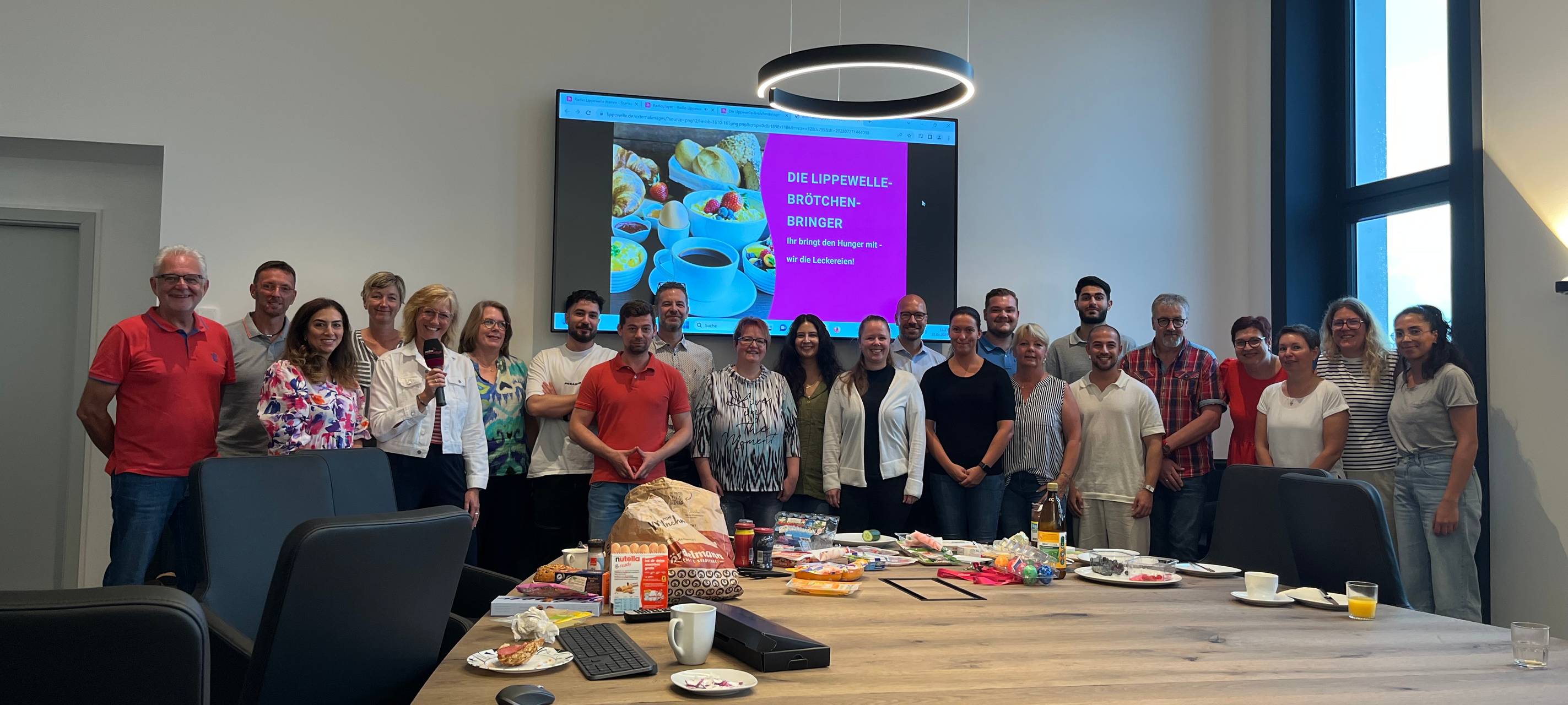 Lippewelle Brötchenbringer-Frühstück bei WDI in Hamm