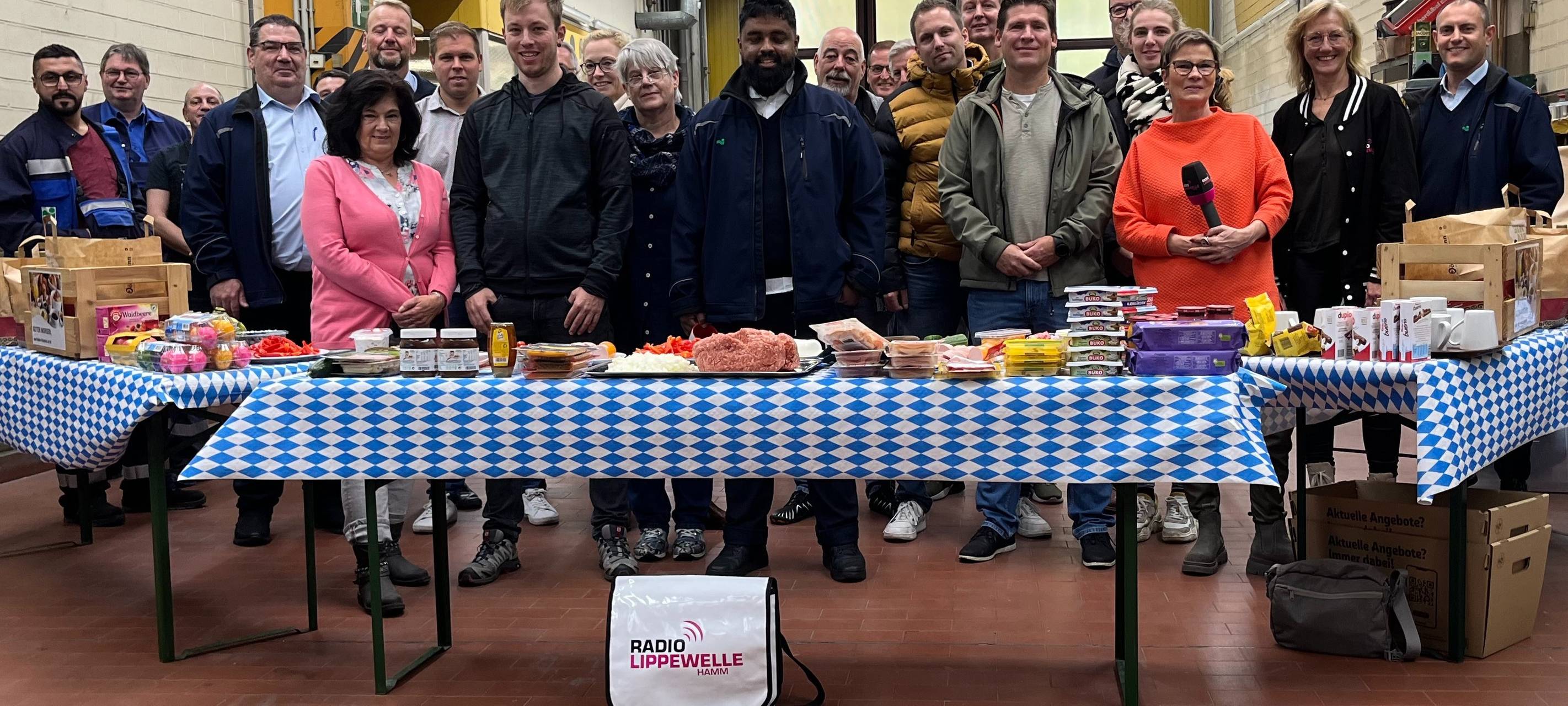 Die Lippewelle-Brötchenbringer beim Verkehrsbetrieb der Stadtwerke Hamm