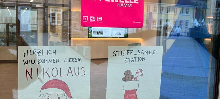 Der Nikolaus war in der Lippewelle-Hamm-Redaktion!