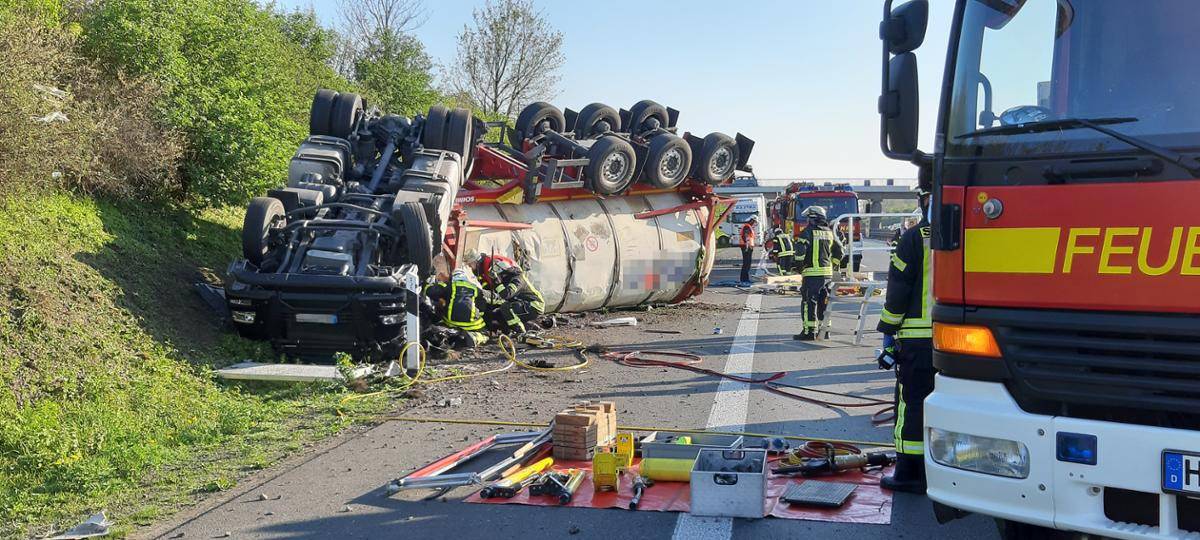 Unfall auf der A2