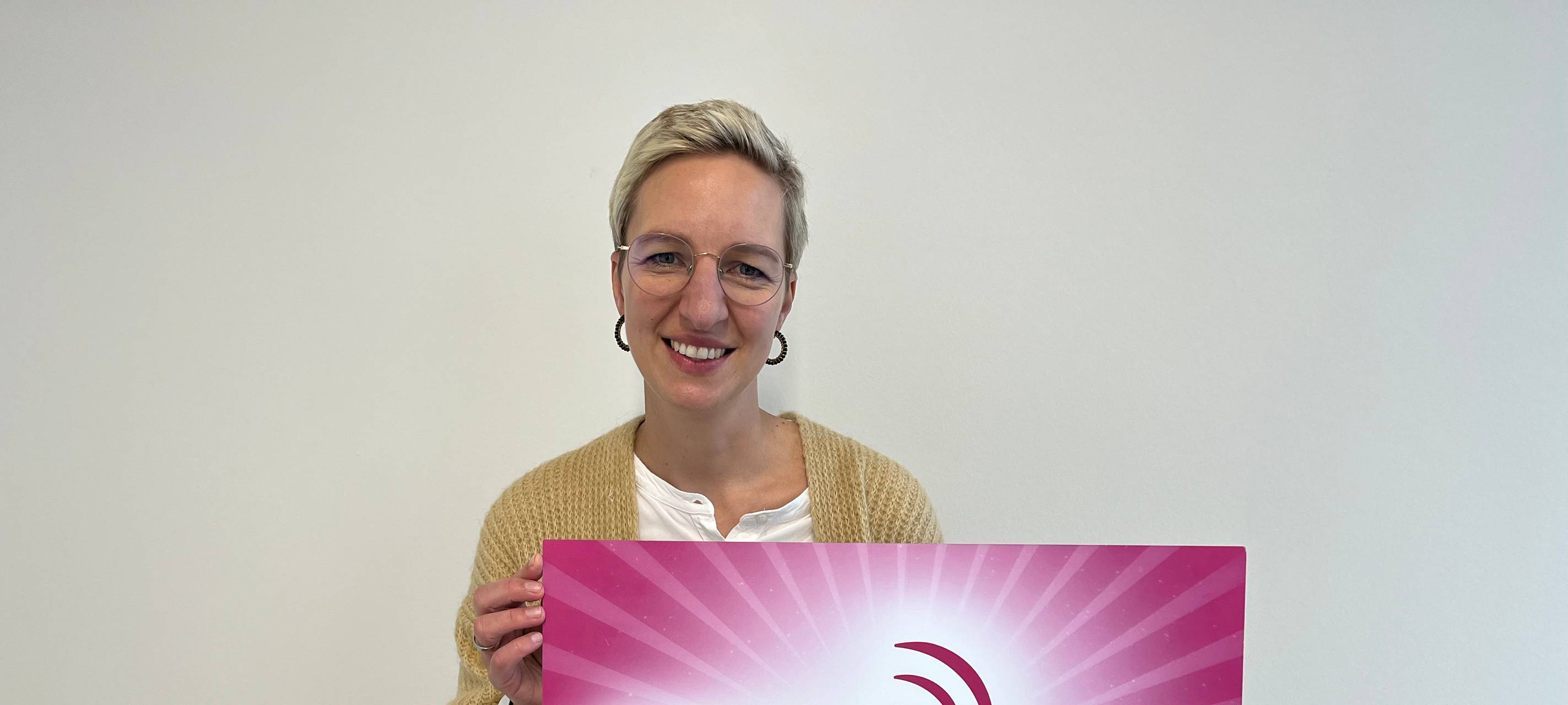 Jennifer Buhla vom vkm im Lippewelle-Studio