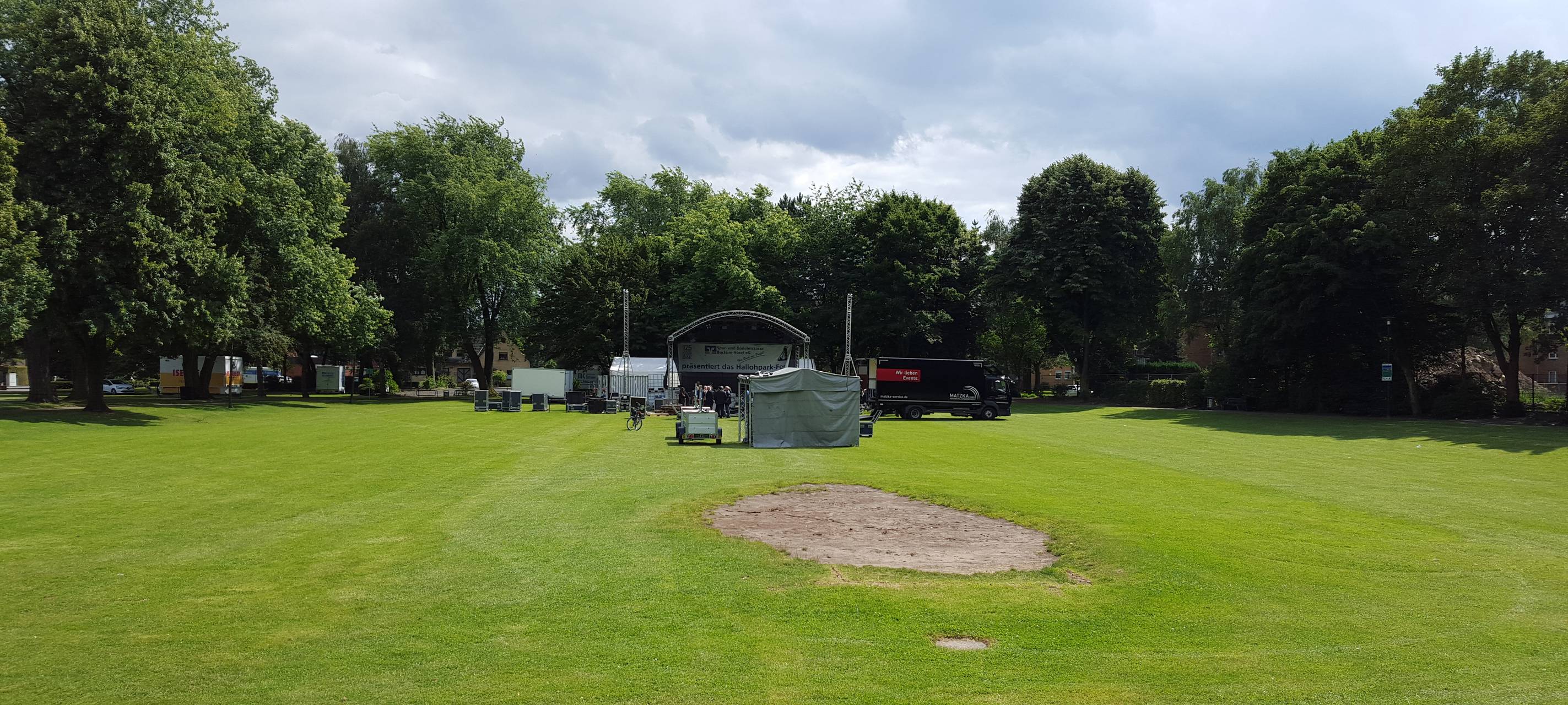 Vier Monate Bauarbeiten im Hallohpark in Hamm
