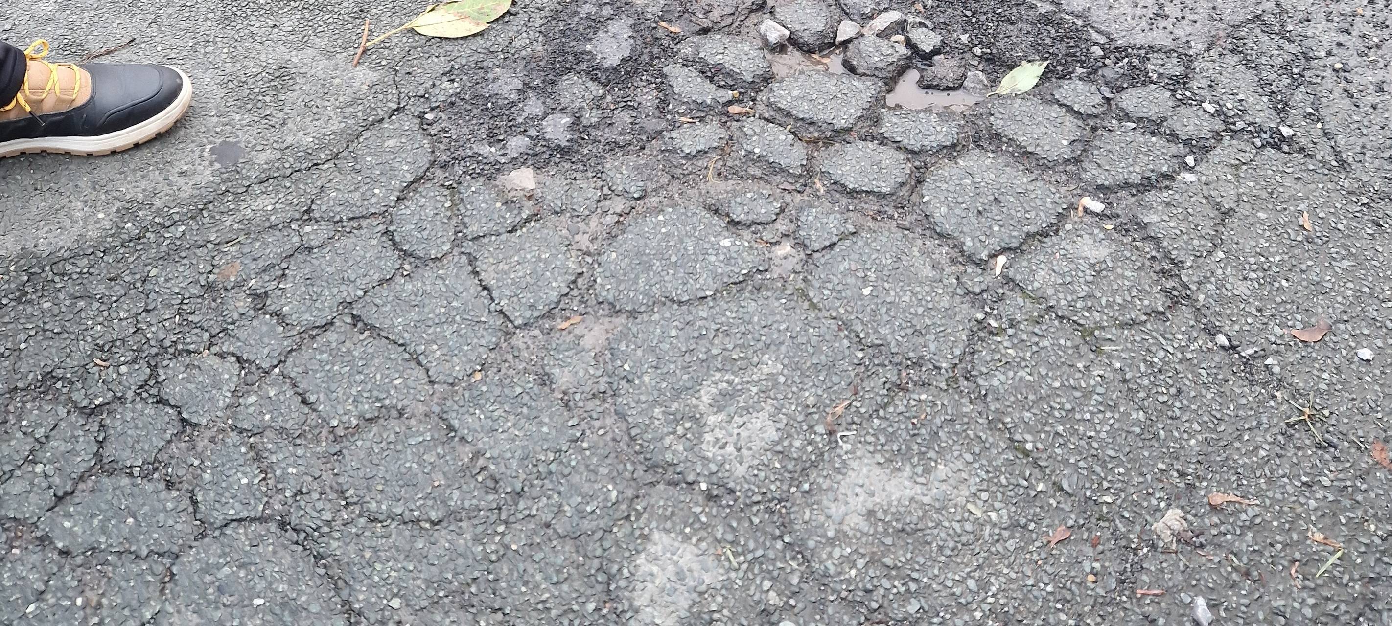 Straßenbegeher suchen nach kaputten Straßen in Hamm