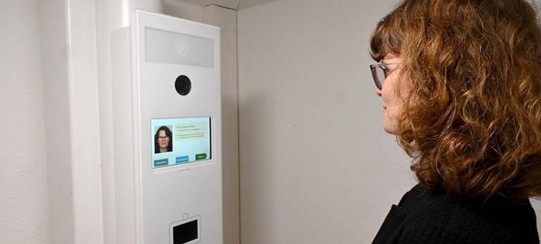 Die neue Fotostation im Bürgeramt.