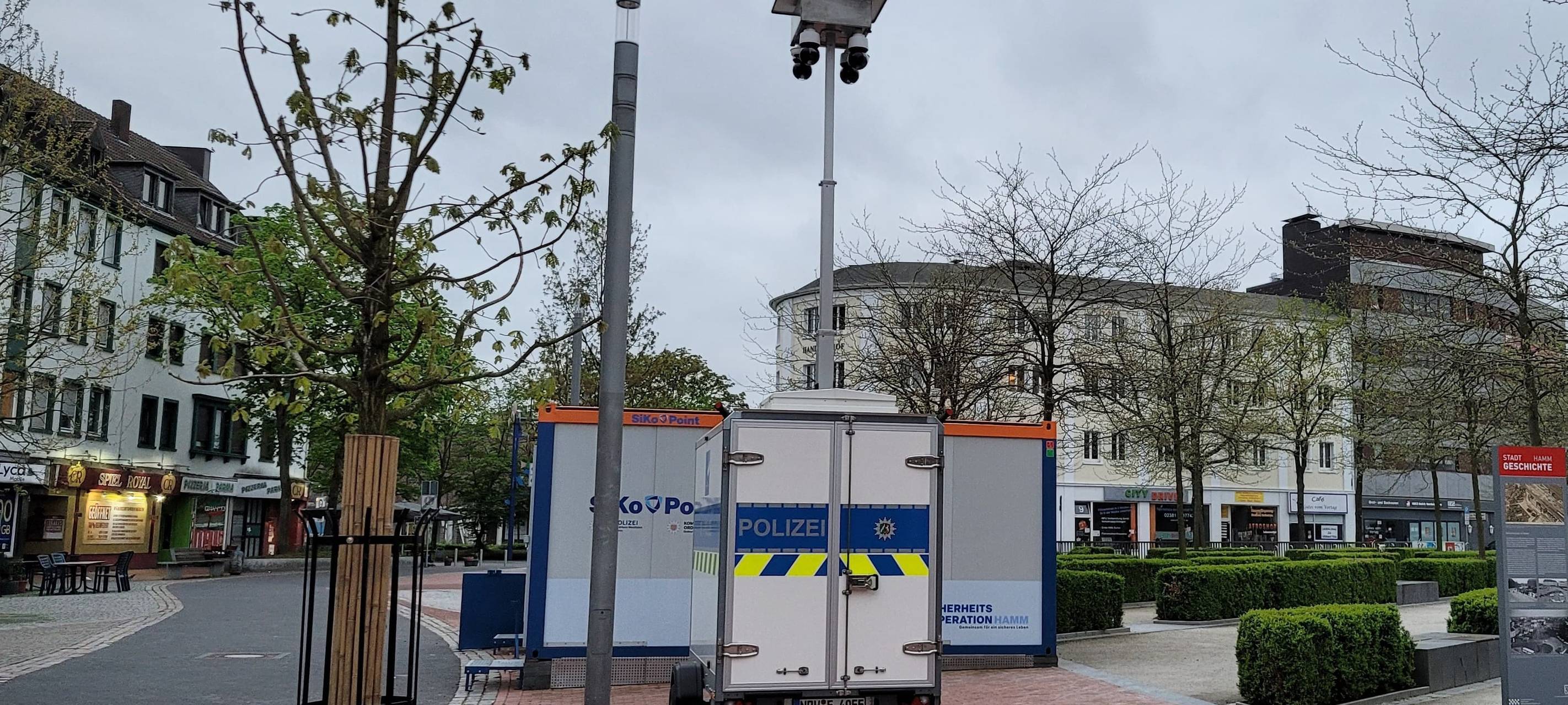 Videobeobachtung Kameras Bahnhof Hamm