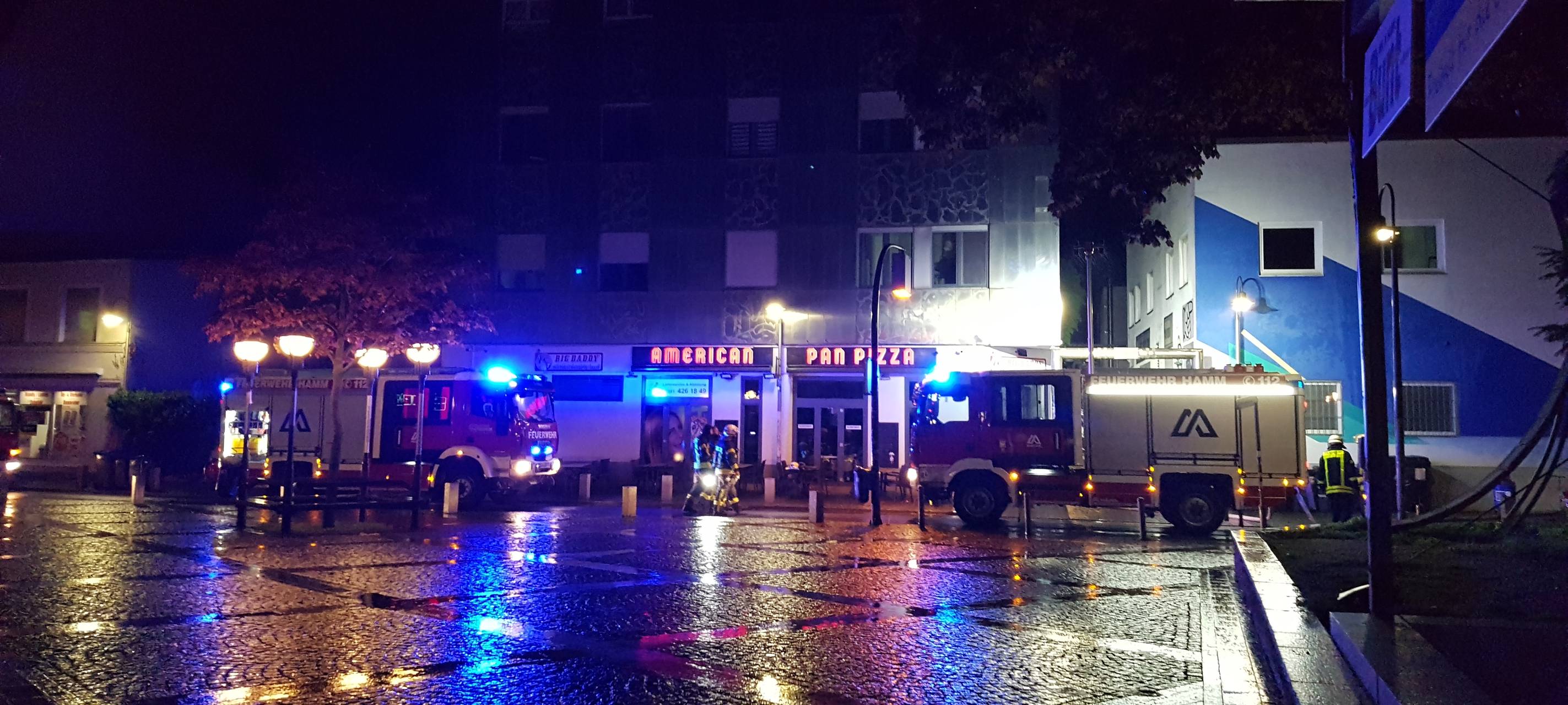 Brand mit Verletzten in der Fußgängerzone in Hamm