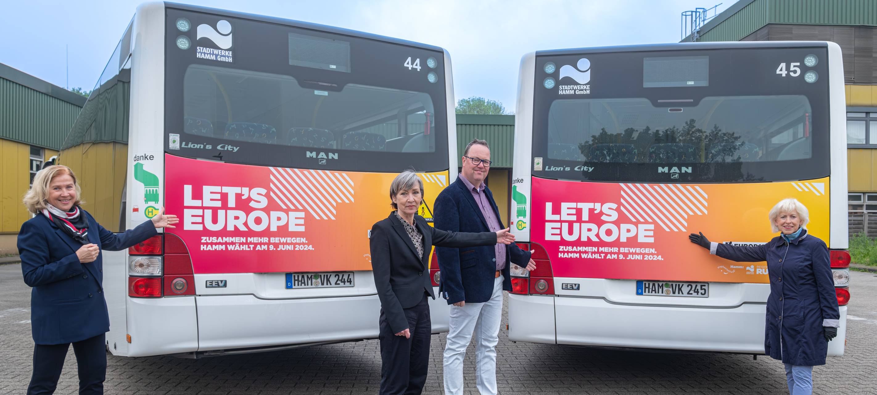 Europawahl Kampagne Stadtwerke Busse