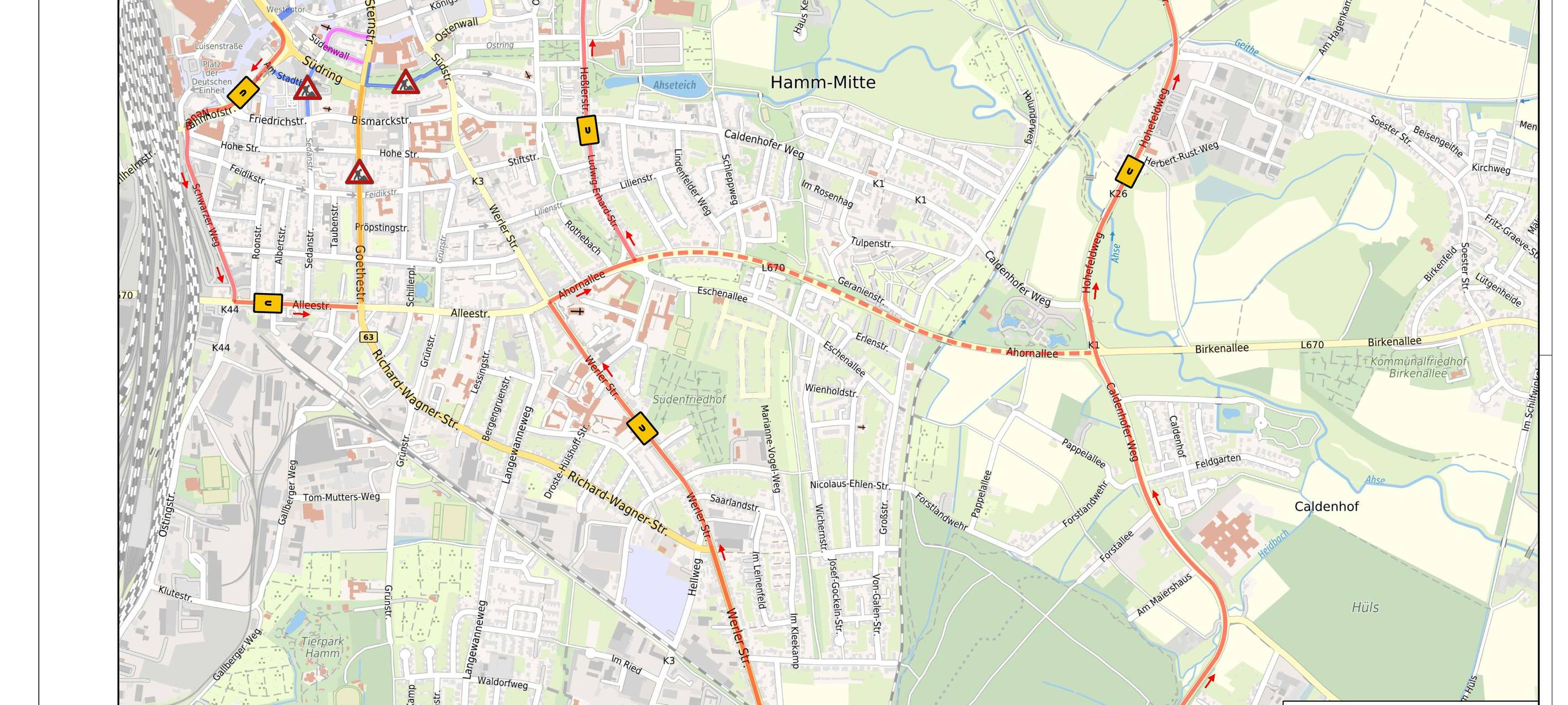 Hamm: Hartnäckige Baustellen und Umleitungen in der City