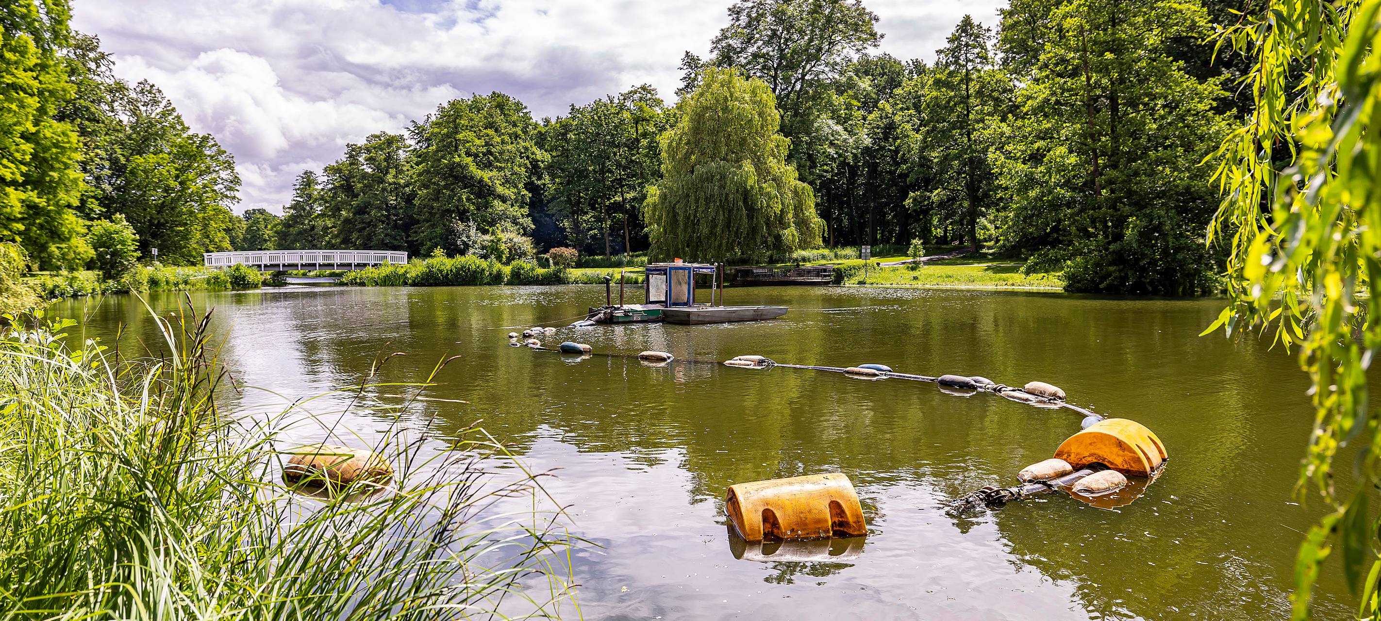Hamm: Kurpark-Teiche werden entschlammt