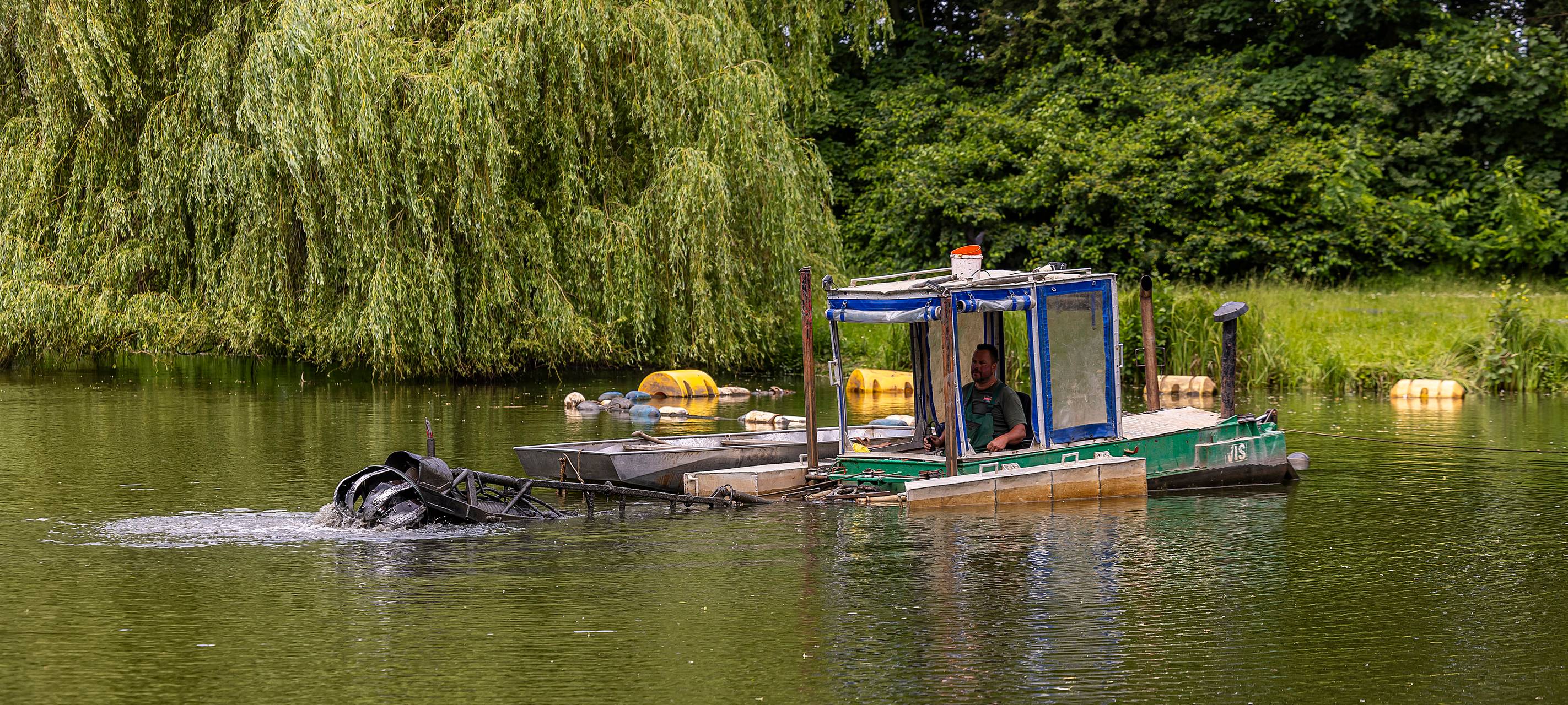 Hamm: Kurpark-Teiche werden entschlammt